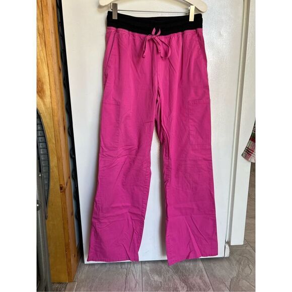 Scrubstar Shocking Pink Scrub Pants Woman’s Size Small - Picture 1 of 10